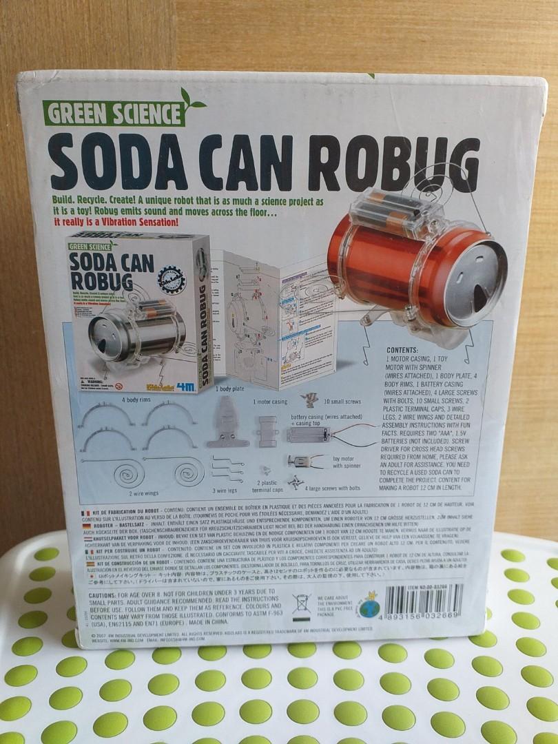 Green science soda can sales robug