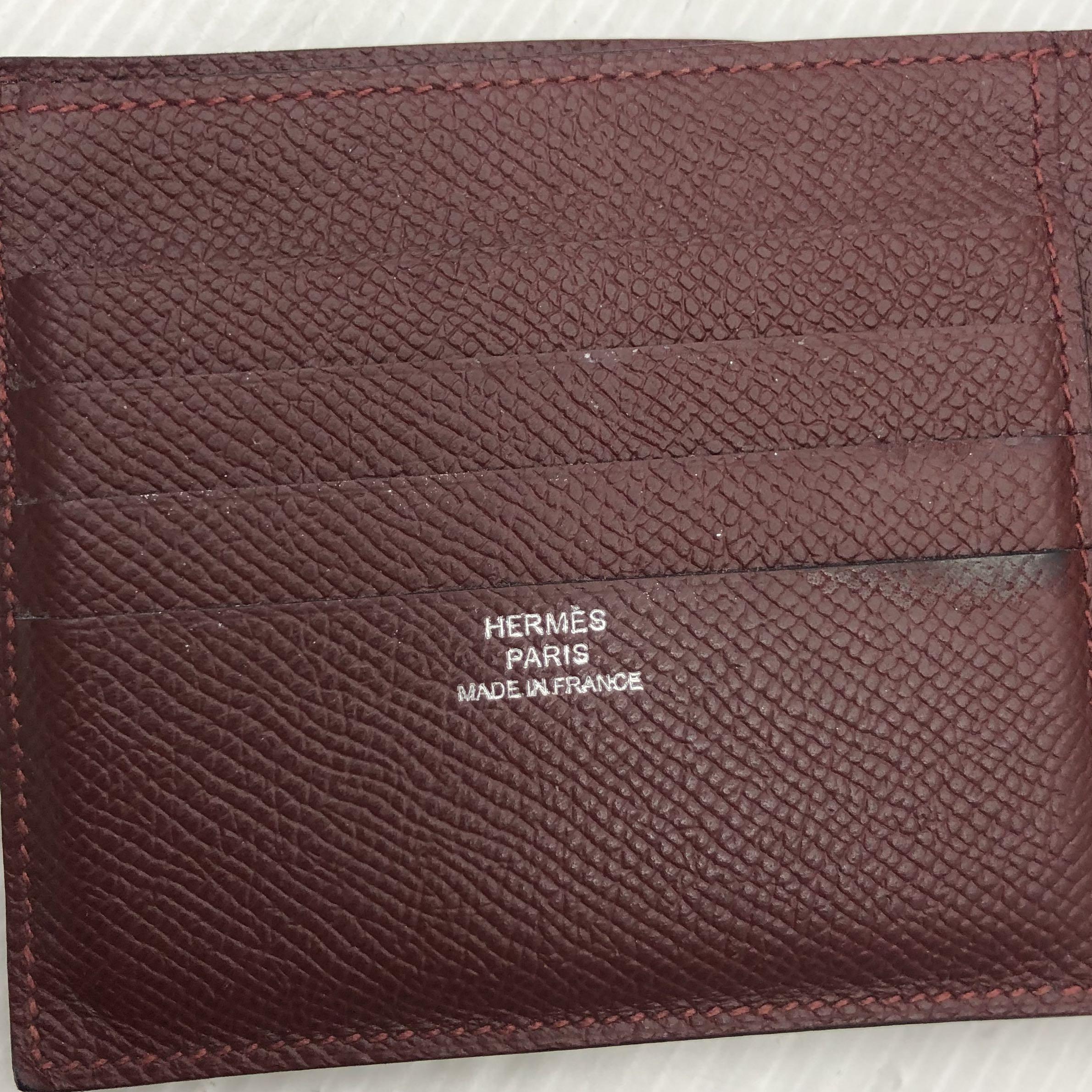 Shop HERMES Unisex Street Style Folding Wallet Card Holders by NobU37