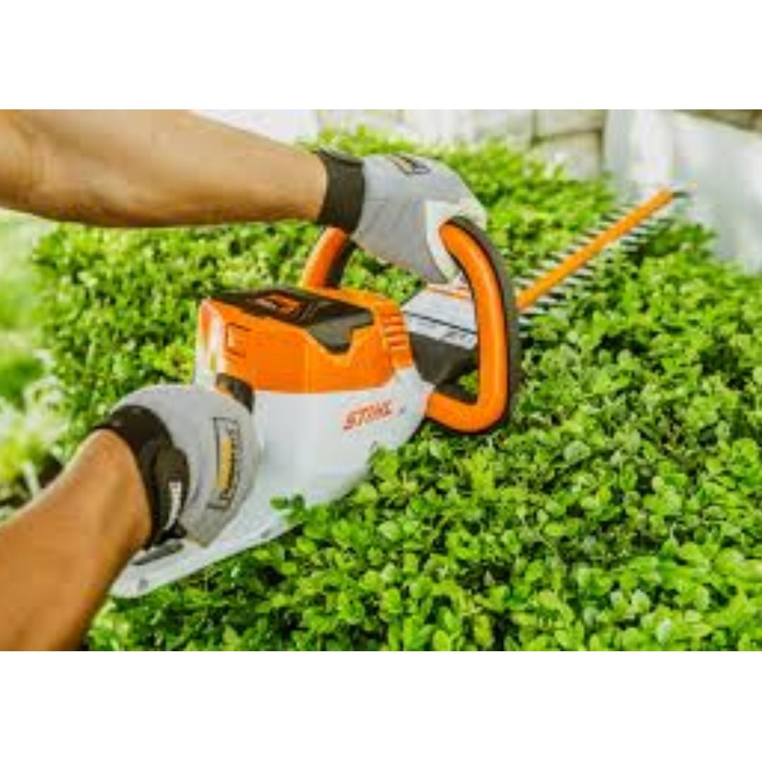 HSA 56 Cordless hedge trimmer (Category: Construction Tools & Equipment) located in Manila. Submitted by joeyroque09 (Listing ID 257883146, Image 1). Description: Takezo Industrial Supply 09177110098 For more inquiries please contact https://www.facebook.com/takezo.industrial Our Website: takezoindustrialsupply.com https://takezoindustrialsupply.storehub.me/ Cordless Hedge Trimmer Model: HSA 56 24.4 Inches Charger & battery AK 10 included Price: 