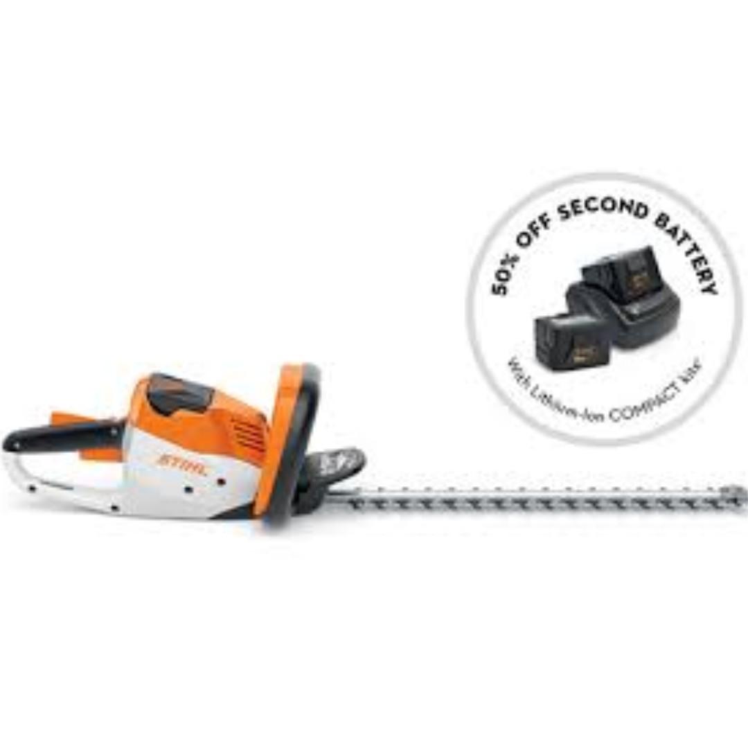HSA 56 Cordless hedge trimmer (Category: Construction Tools & Equipment) located in Manila. Submitted by joeyroque09 (Listing ID 257883146, Image 2). Description: Takezo Industrial Supply 09177110098 For more inquiries please contact https://www.facebook.com/takezo.industrial Our Website: takezoindustrialsupply.com https://takezoindustrialsupply.storehub.me/ Cordless Hedge Trimmer Model: HSA 56 24.4 Inches Charger & battery AK 10 included Price: 