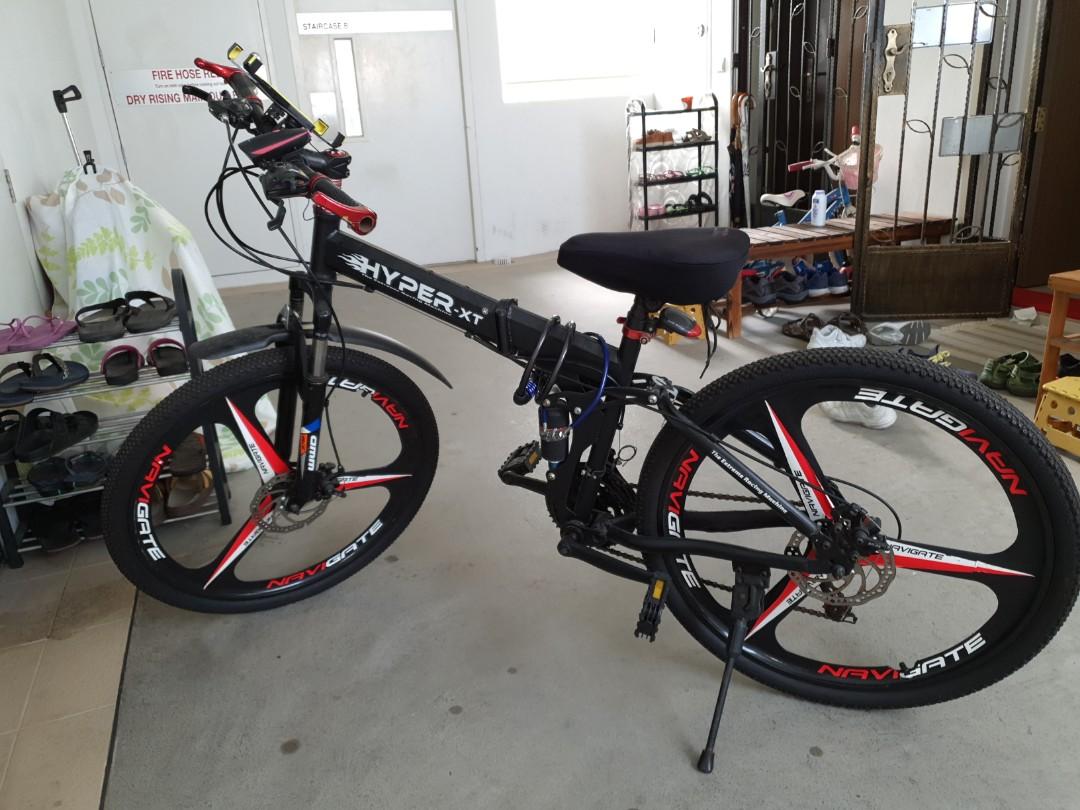Hyper xt foldable bike sale