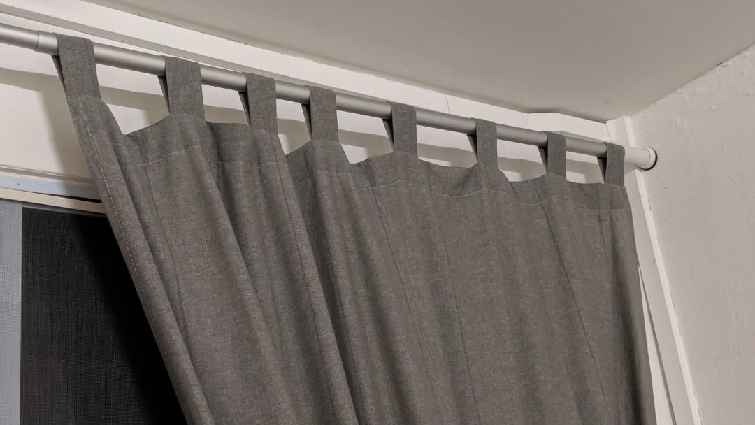 Ikea Lenda Curtains Grey Furniture Home Decor Cushions