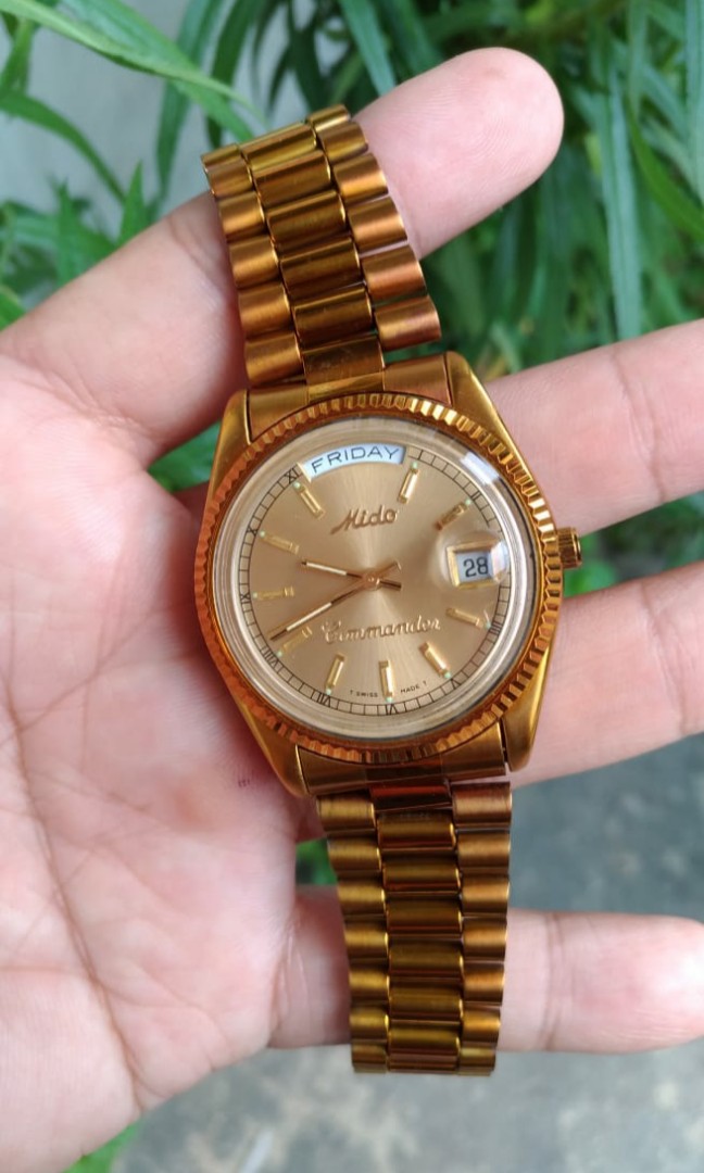 Jam tangan mido commander automatic Fesyen Pria Jam Tangan di