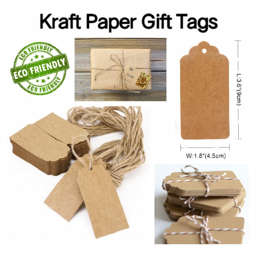 Kraft Paper Gift Tags (Category: Craft Supplies & Tools) located in Cavite. Submitted by herorganicbeauty (Listing ID 258018972, Image 1). Description: Kraft Gift Tags ✔Card Size: Length: 9 cm Width: 4.5 cm *Packed by 25’s with 3 meters Natural Jute String ✔Material: High quality Kraft paper card and natural jute. ✔ELEGANT APPEAL: Made of high quality craft card, you can write and design these tags. ✔Blank design, you can write whatever you like 