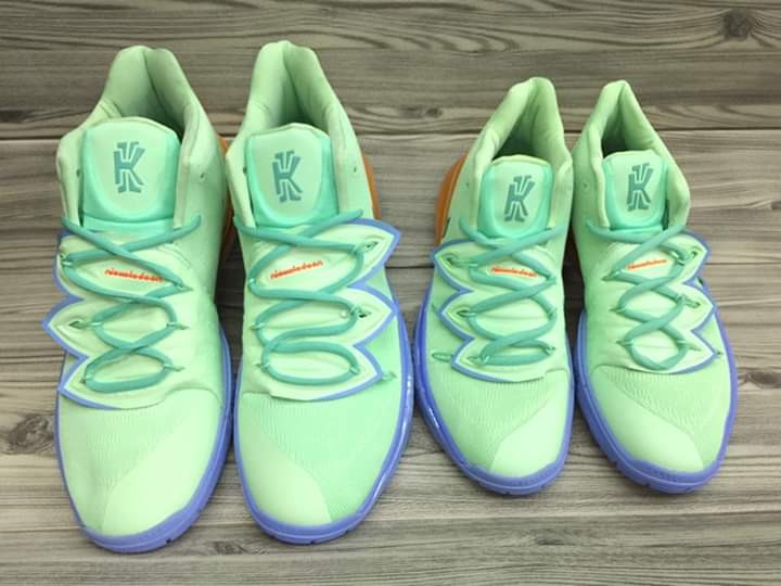 kyrie 5 squidward on feet