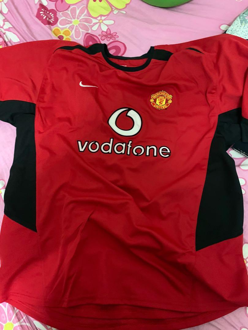 Manchester United Jersey Home 2002 2004 Sports Athletic Sports Clothing On Carousell