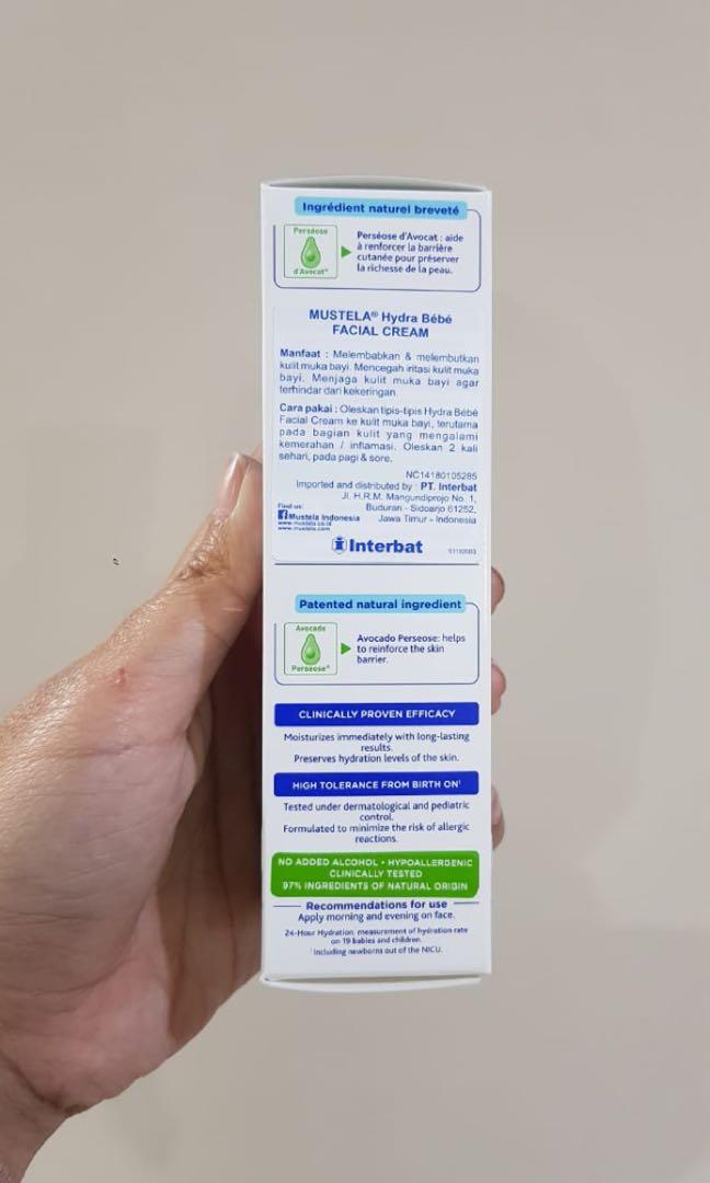 Mustela Hydra Bebe Facial Cream Face Cream Krim Muka Bayi 40ml 40 Ml Bayi Anak Perawatan Makanan Anak Di Carousell