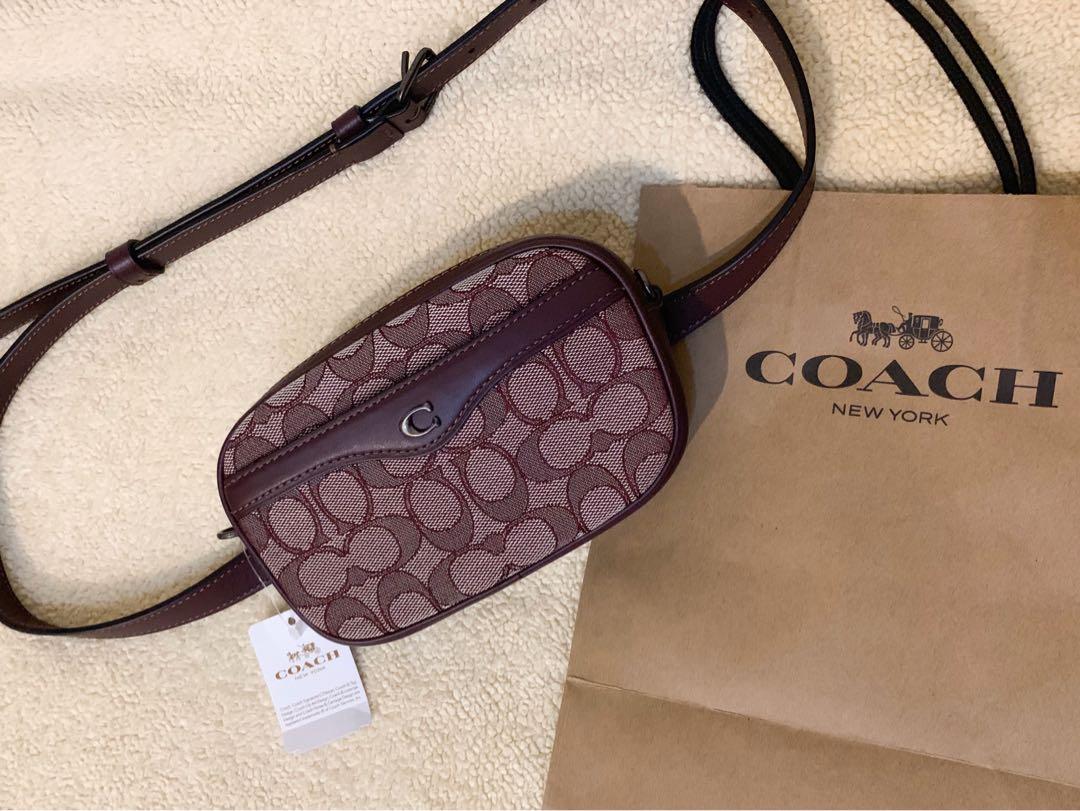 Original Coach Ivie Jacquard signature belt bag