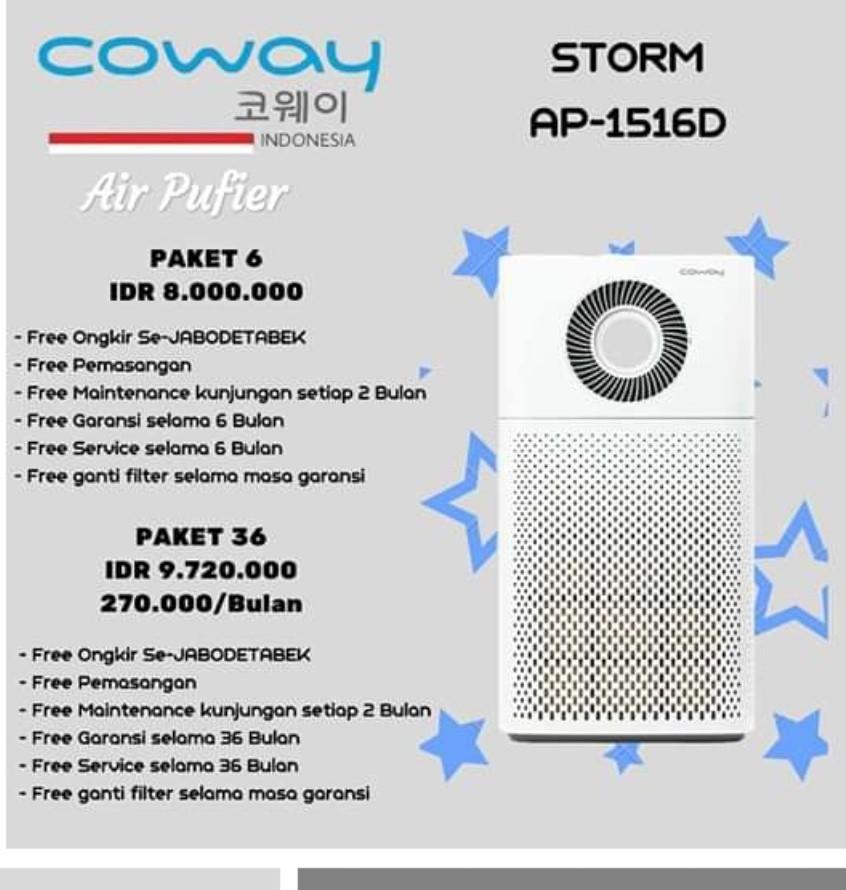 pemurni udara storm ap 1516d coway