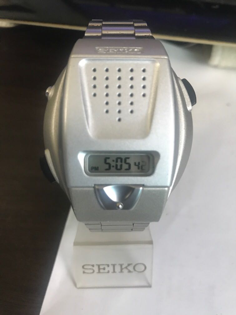 Rare 80s Seiko A8604001 wrist talking Quartz watch, Women's Fashion