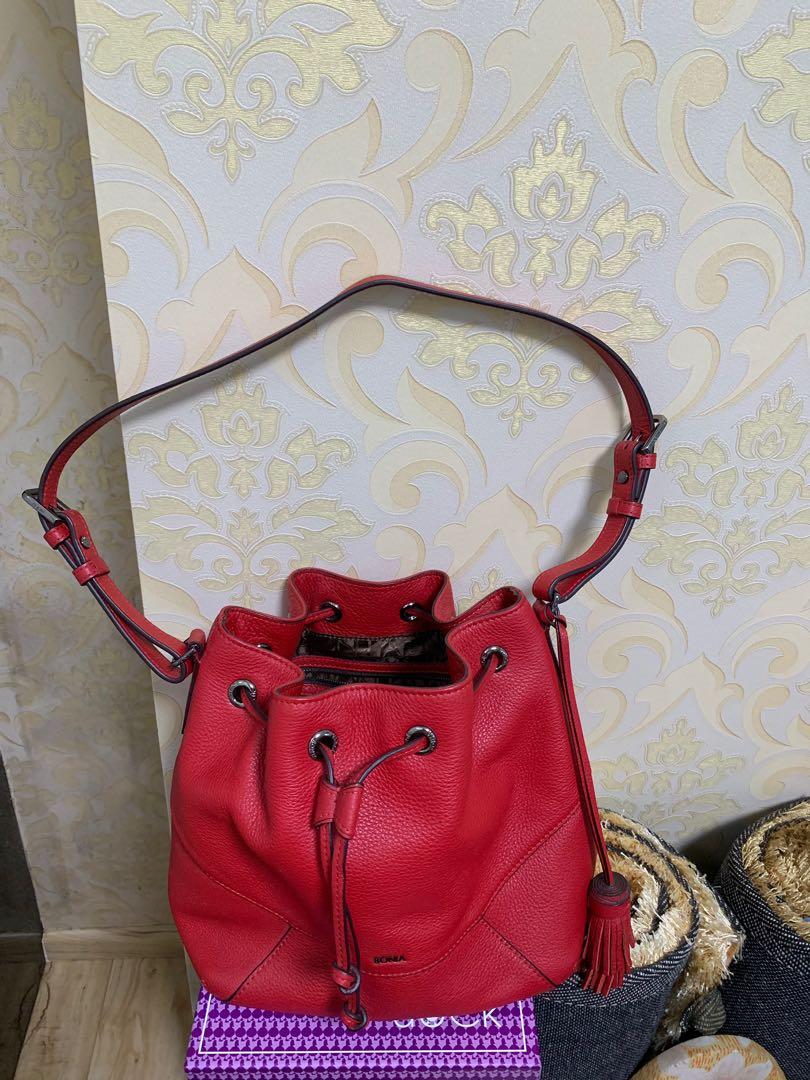 Red Bucket Bag, Women's Fashion, Bags & Wallets, Tote Bags on Carousell