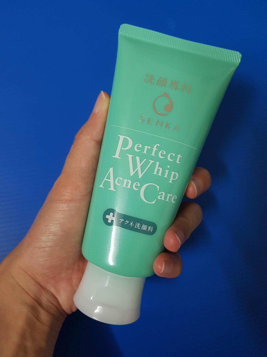 senka perfect whip review for acne prone skin