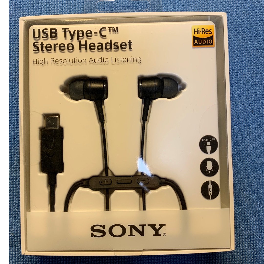 SONY USB TypeC™ 立體聲耳機 STH50C, 手提電話, 電話＆平板電腦配件, 充電器及電線 Carousell