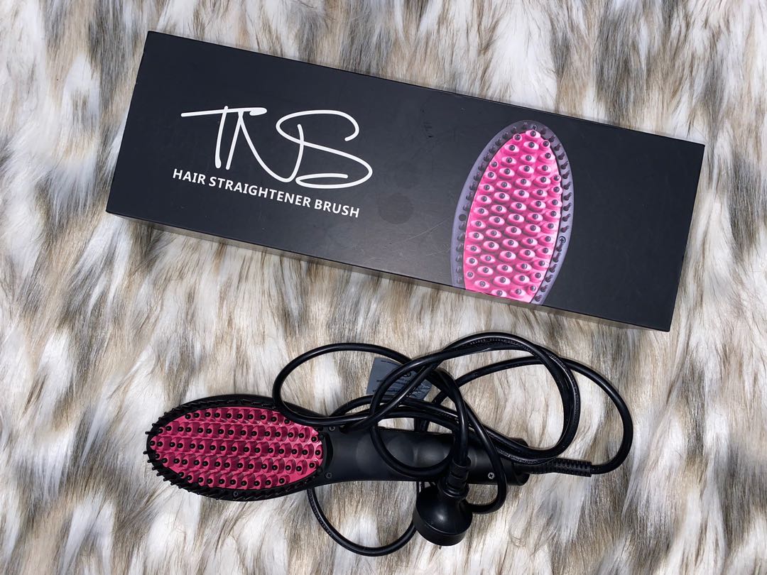 tns hair straightener brush