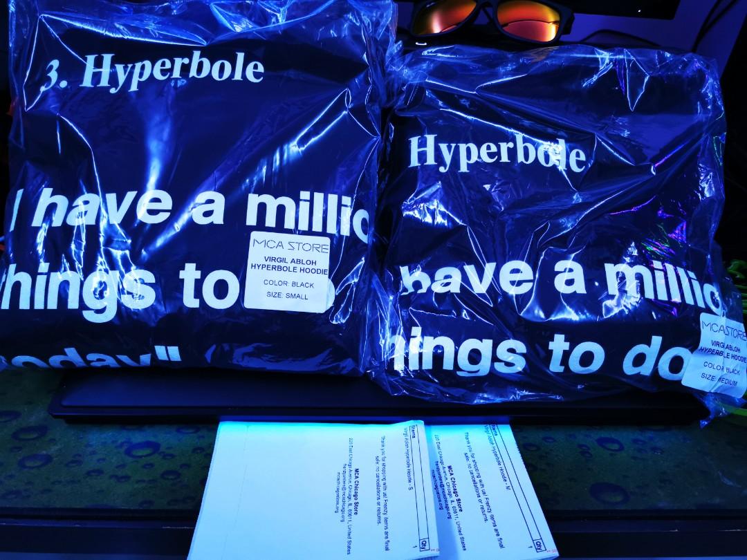Virgil abloh x sales mca hyperbole hoodie black