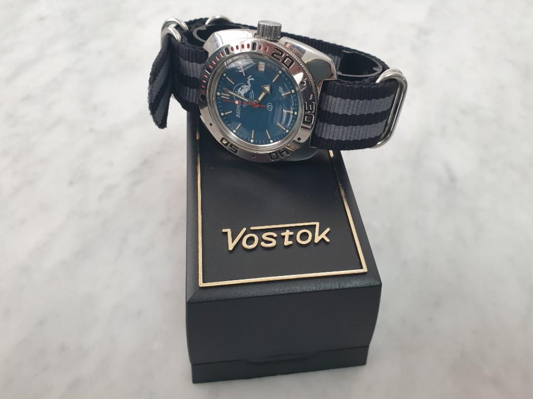 VOSTOK Vostok Amphibia Radio Room 2415/110750 Military Orologio - Foto 10