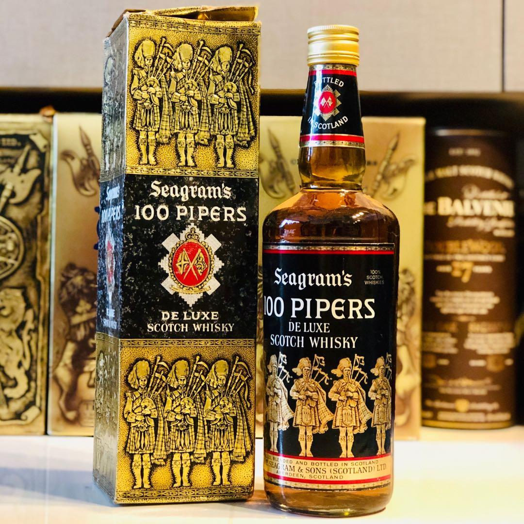 1980s 100 pipers Scotch Whisky 700ml, Food & Drinks, Alcoholic