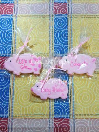 Pig Themed Sugar Cookies...giveaways/souvenirs