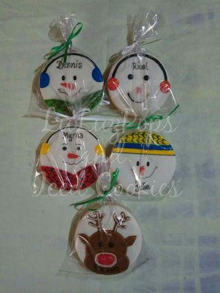 Christmas Themed Sugar Cookies Giveaways