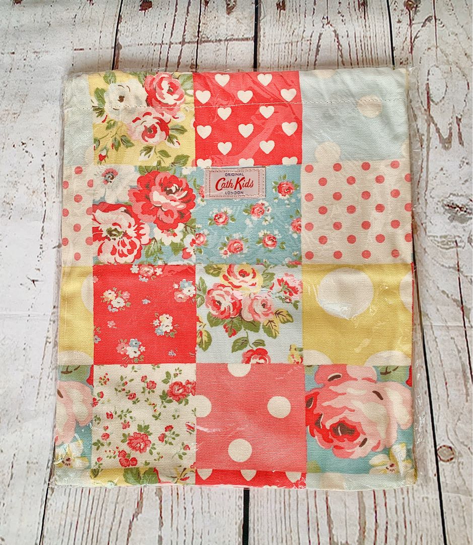 Authentic Cath Kidston Patchwork Kids Drawstring Bag