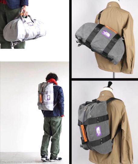 North face purple label 3 way bag outlet