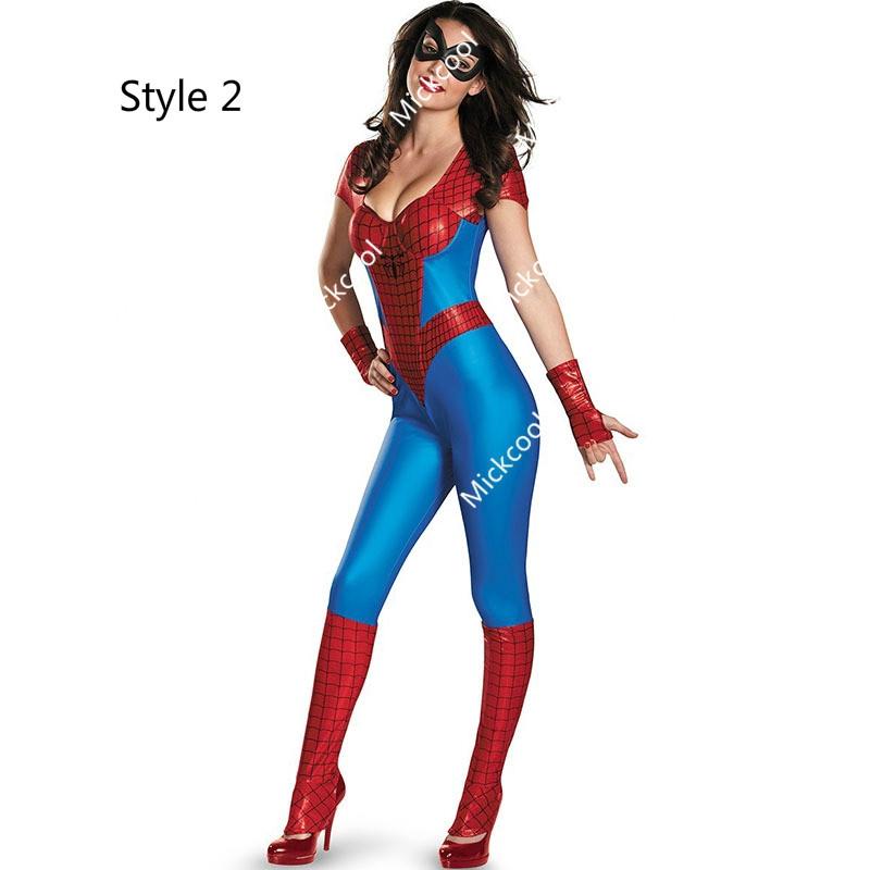 Spider Man Cosplay Costume Sexy Bodysuit Superhero Spider Man Sexy