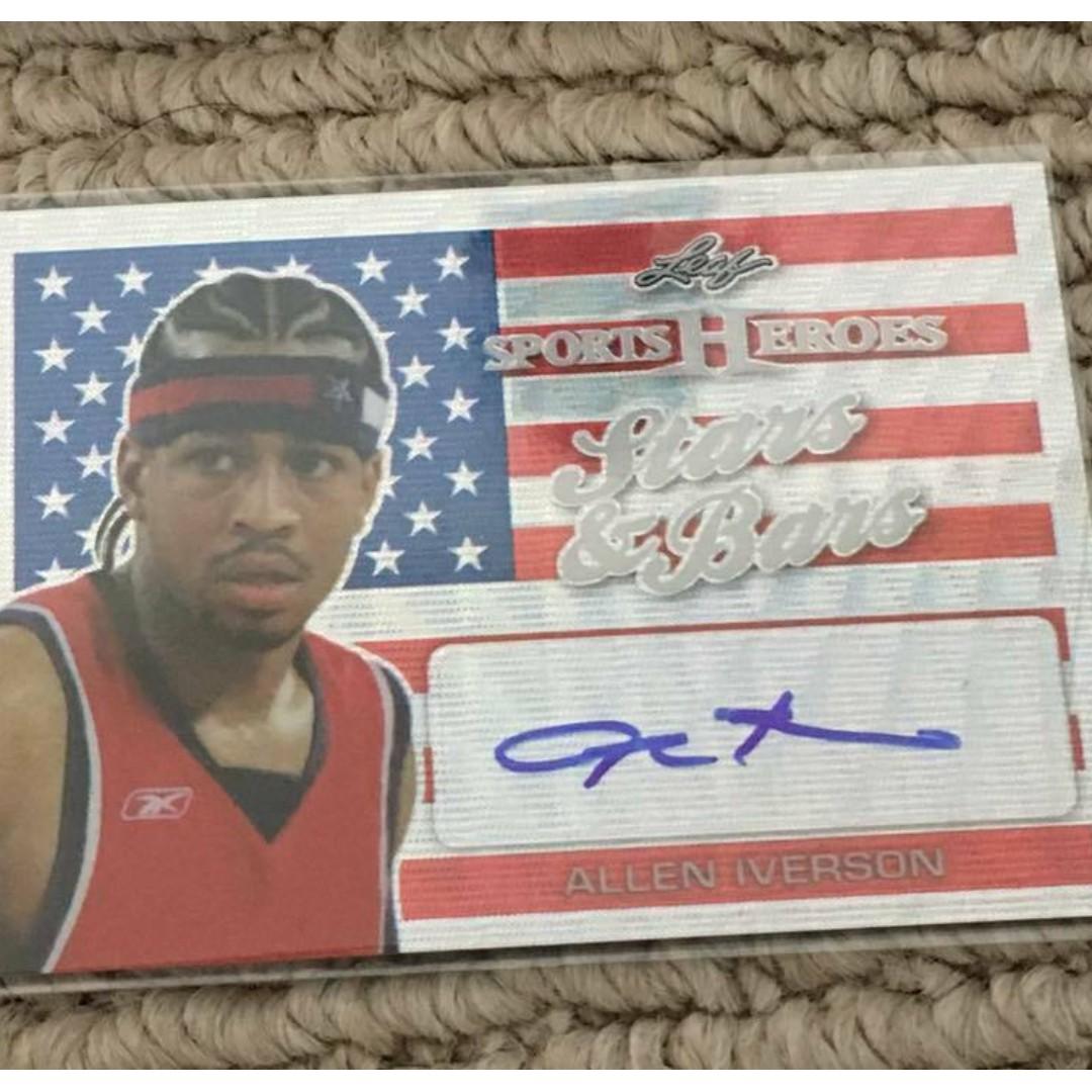 Allen Iverson Usa Basketabll Autograph Auto Card Rare Hobbies Toys Toys Games On Carousell