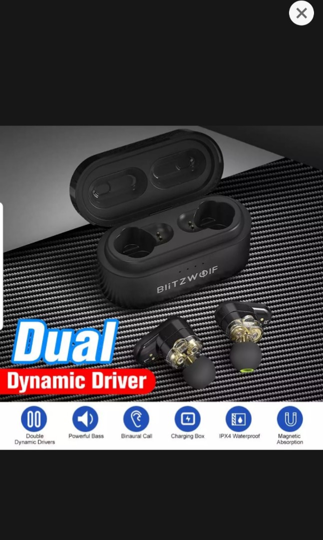 Blitzwolf dual driver on sale earphones