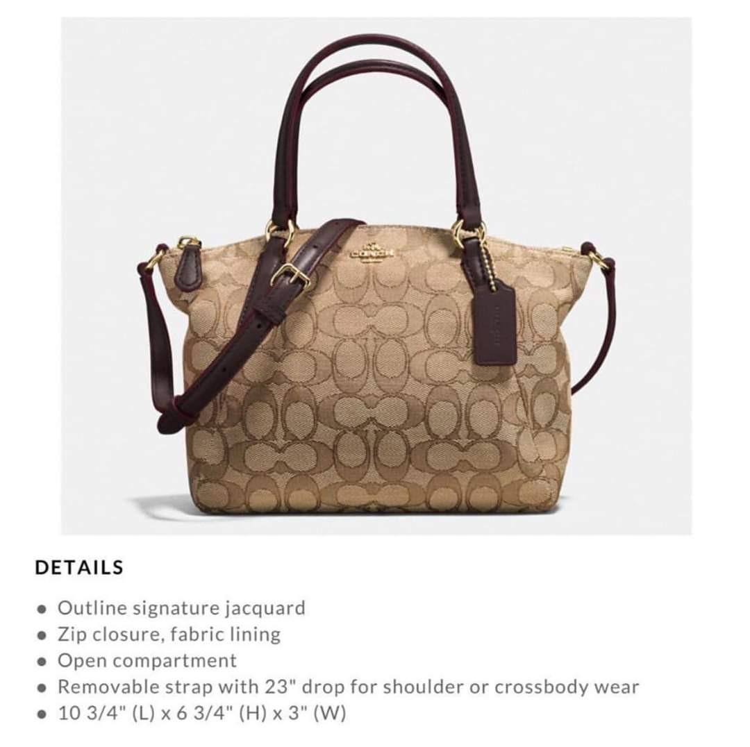 Coach mini kelsey (Category: Luxury Bags & Wallets) located in Calasiao. Submitted by ziamarahbb (Listing ID 258053891, Image 2). Description: Coach mini kelsey Authentic Preloved but in excellent condition Seldom used Bought 10k+ ( brandnew price) Selling 5,800 only Accept for lay away 2-3gives Msg me how!.