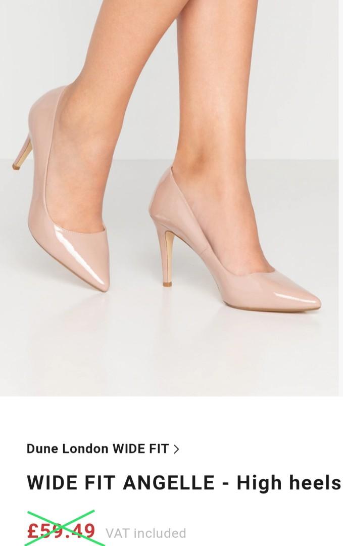 dune wide fit heels