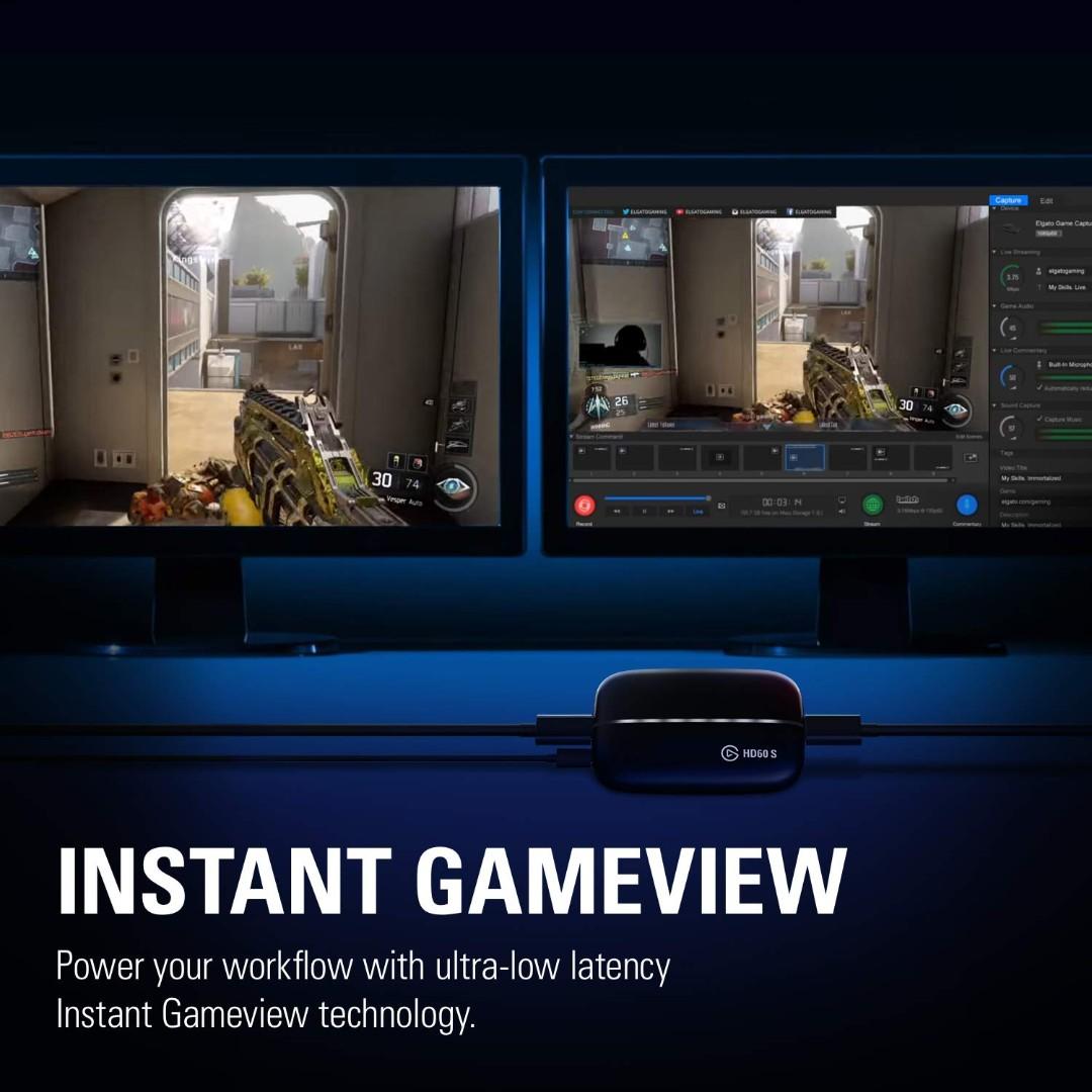 Elgato Game Capture Card Hd60 S Stream And Record In 1080p60 For Playstation 4 Xbox One Xbox 360 Electronics Computers Others On Carousell