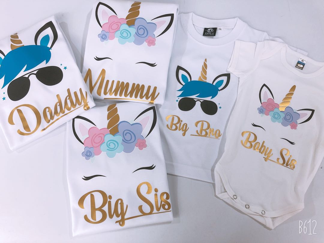 Unicorn t shirt design for family clearance