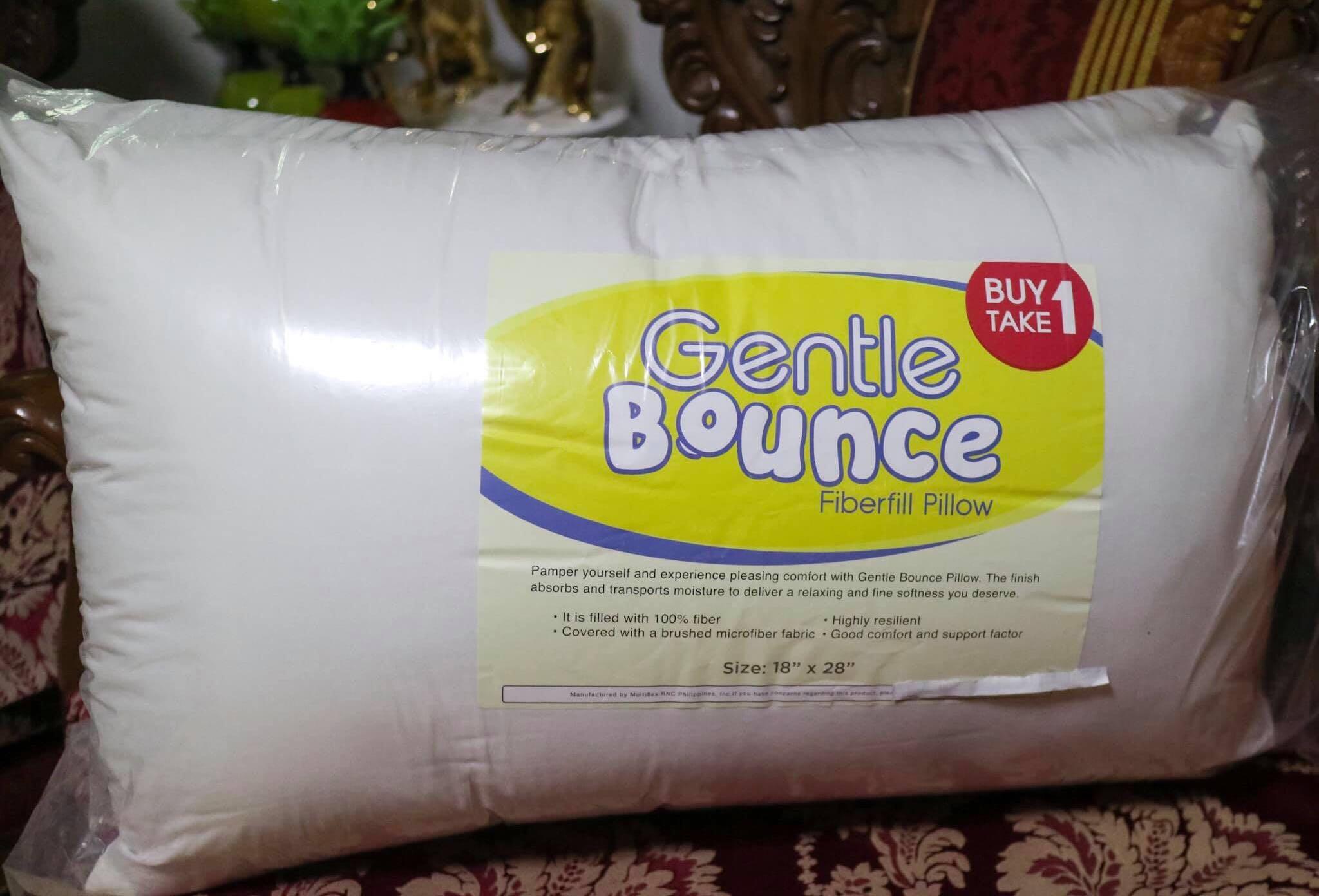 gentle bounce fiberfill pillow