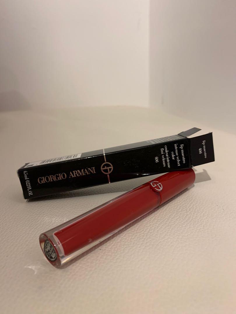giorgio armani lip maestro 406