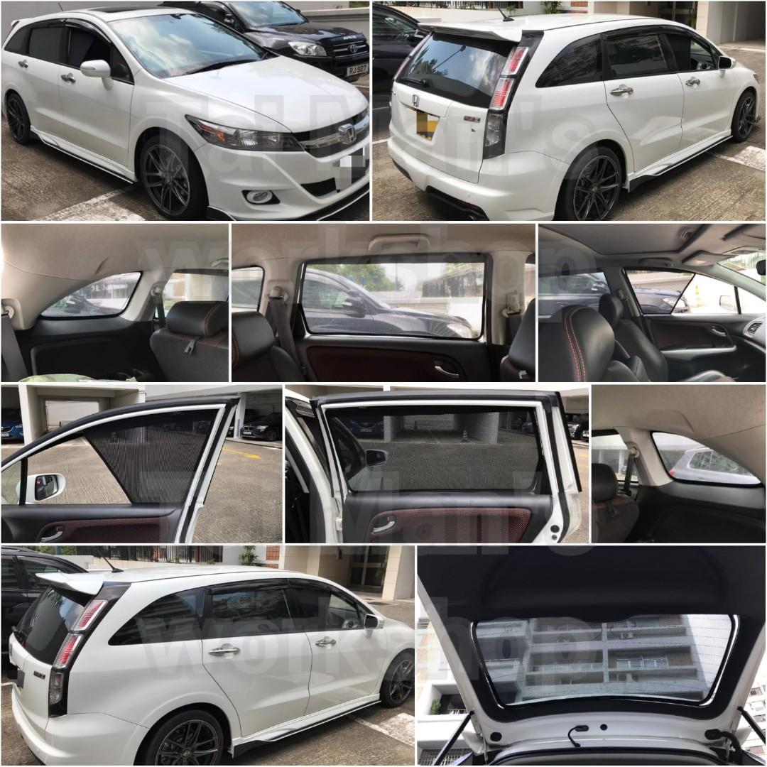 Honda Stream Rn1 Rn3 Rn6 Rn8 全車磁石濾光窗網太陽擋 汽車配件 改裝 內外零件 Carousell