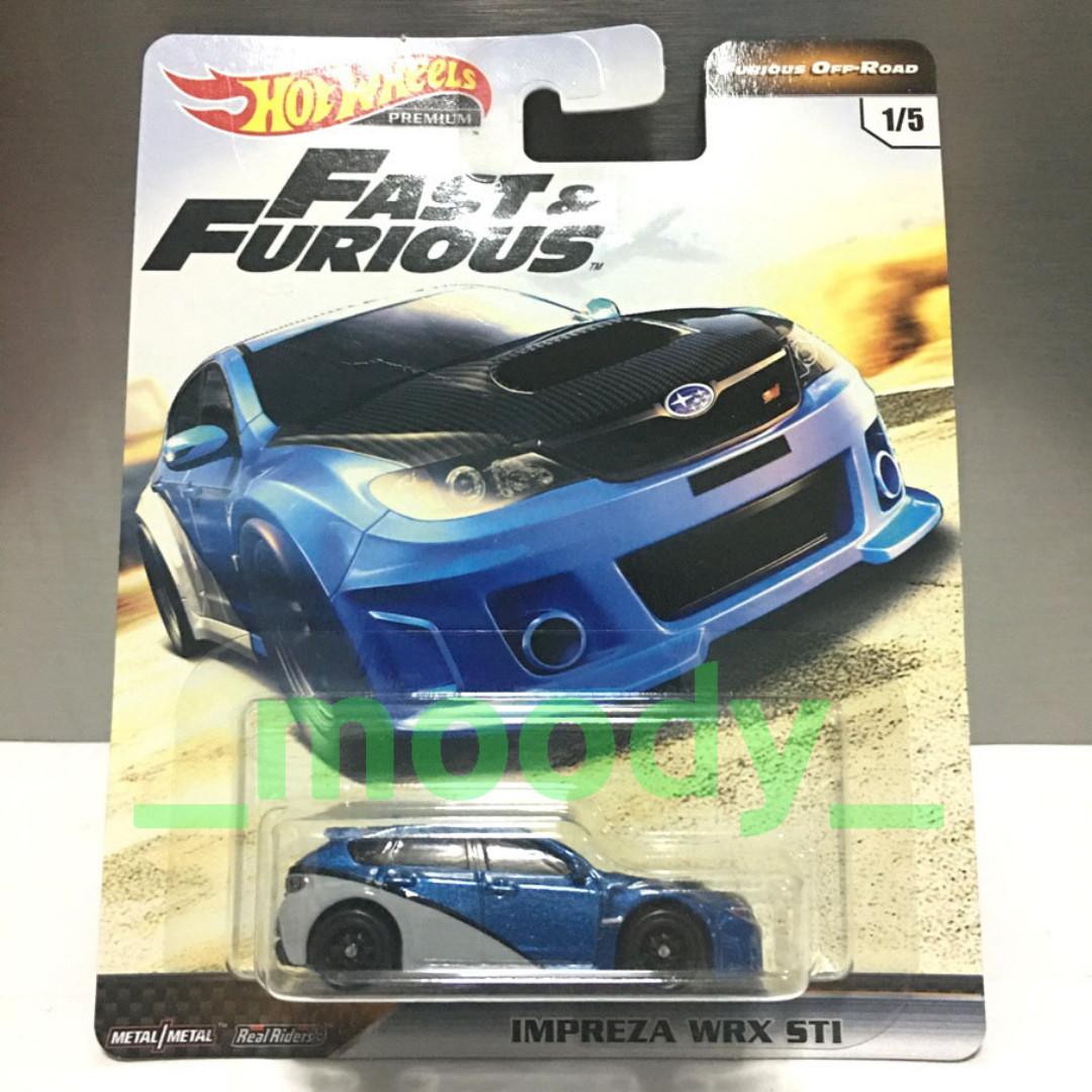 Hot Wheels Premium Fast Furious Furious Off Road Subaru Impreza