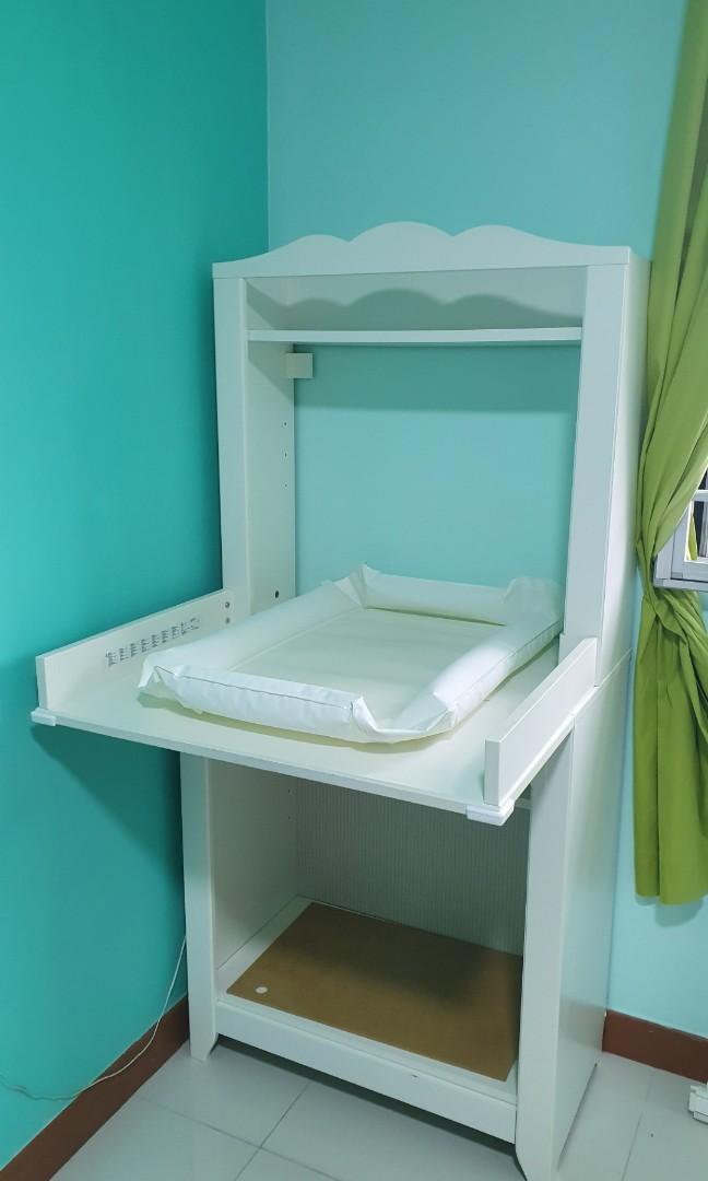 IKEA Hensvik Baby Changing Table Shelve Furniture Home Living Furniture Tables Sets on Carousell