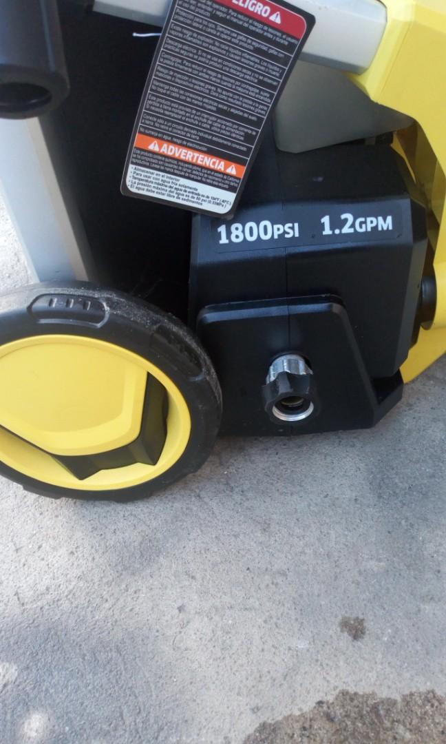 Karcher pressure washer 1800psi(110v), Furniture & Home Living