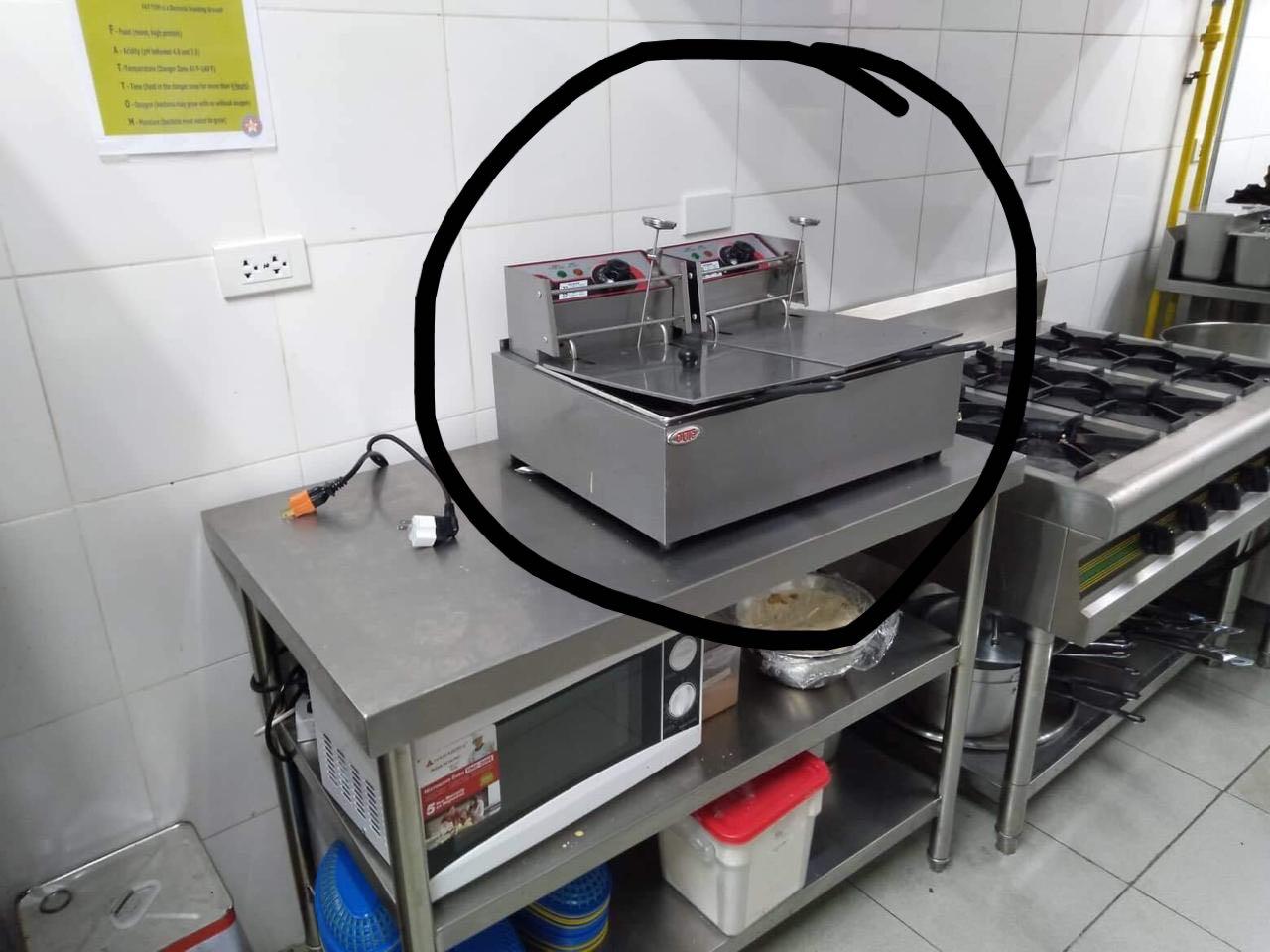 Kitchen Equipments for Canteen/ Restaurant/Catering (Category: Everything Else Others) located in Quezon City. Submitted by monmarcha30 (Listing ID 258168298, Image 2). Description: Selling different kitchen equipments Rangehood Table with backsplash and Drain pipe Plates Spoon and fork Catering centerpiece Caldero Woks .