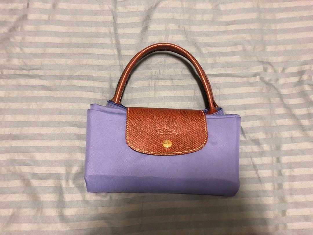 longchamp le pliage medium short handle