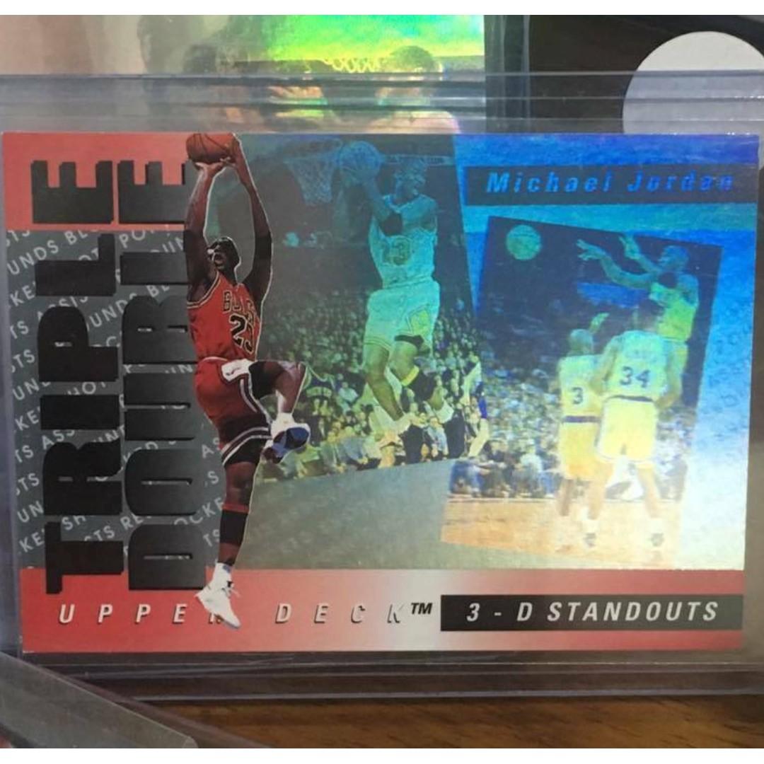 MICHAEL JORDAN TRIPLE DOUBLE NBA basketball insert card, Hobbies & Toys ...