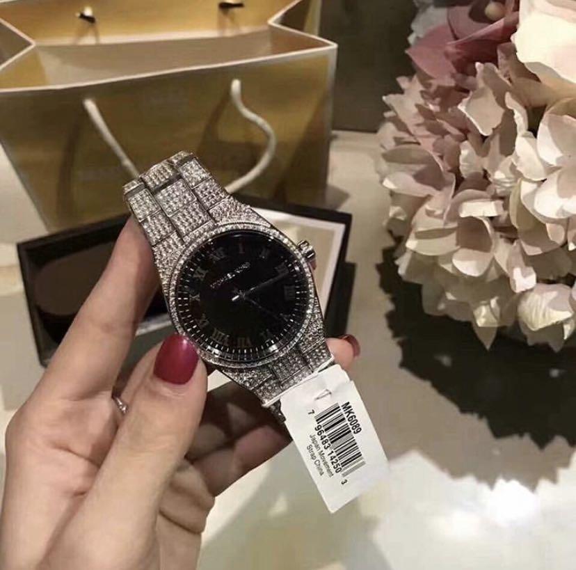 Michael Kors Crystal Pave Stainless Steel Watch MK6089
