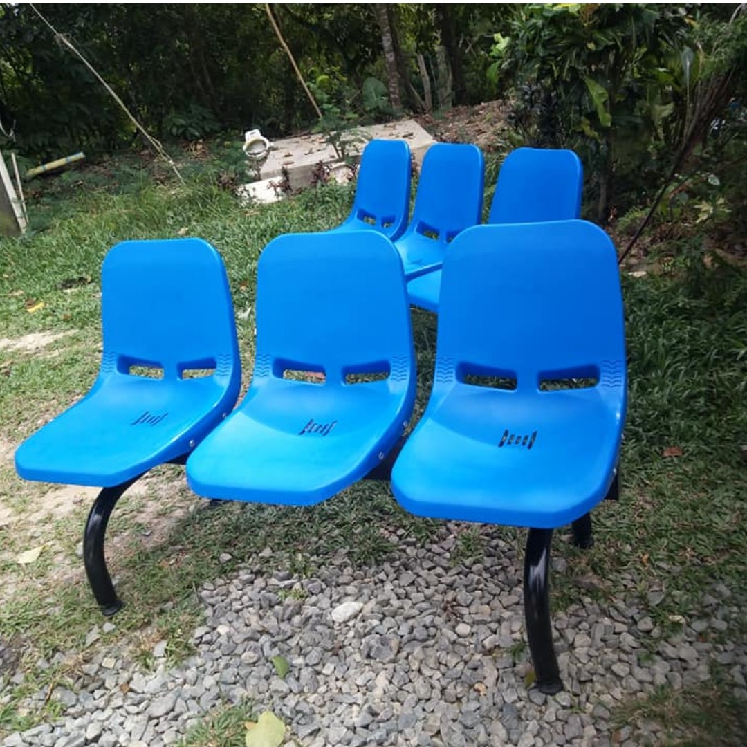 Plastic Chair (Metal Footring) Partition/Furniture, Furniture & Home ...