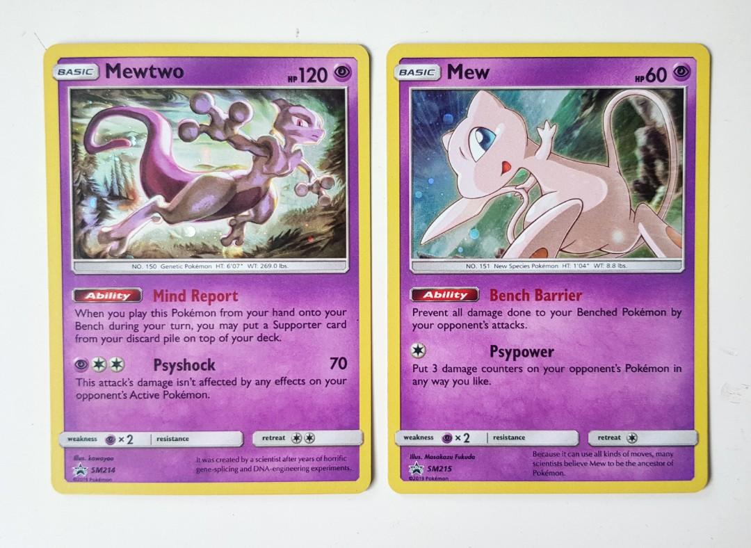 Pokemon Cards Mewtwo Mew Promo Hobbies Toys Toys Games On Carousell