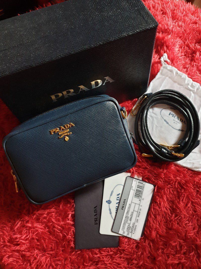 Prada mini camera bag, Women's Fashion, Bags & Wallets, Cross-body