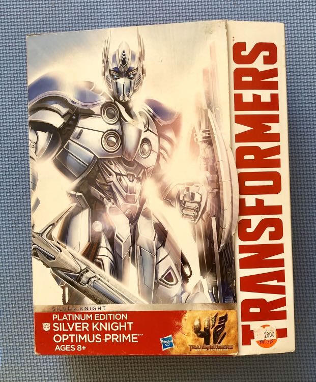 Transformers Silver Knight Optimus Prime Platinum Edition MISB, Hobbies