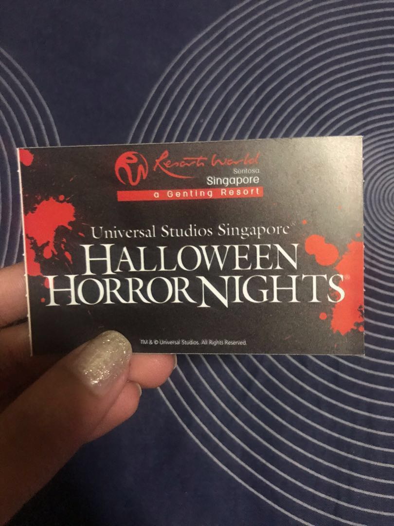 USS Halloween Horror Nights (HHN) 2019 ticket, Tickets & Vouchers