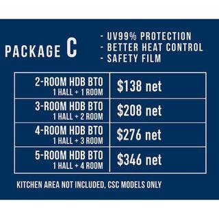 Window Film BTO Package Deal ( Solar Film )
