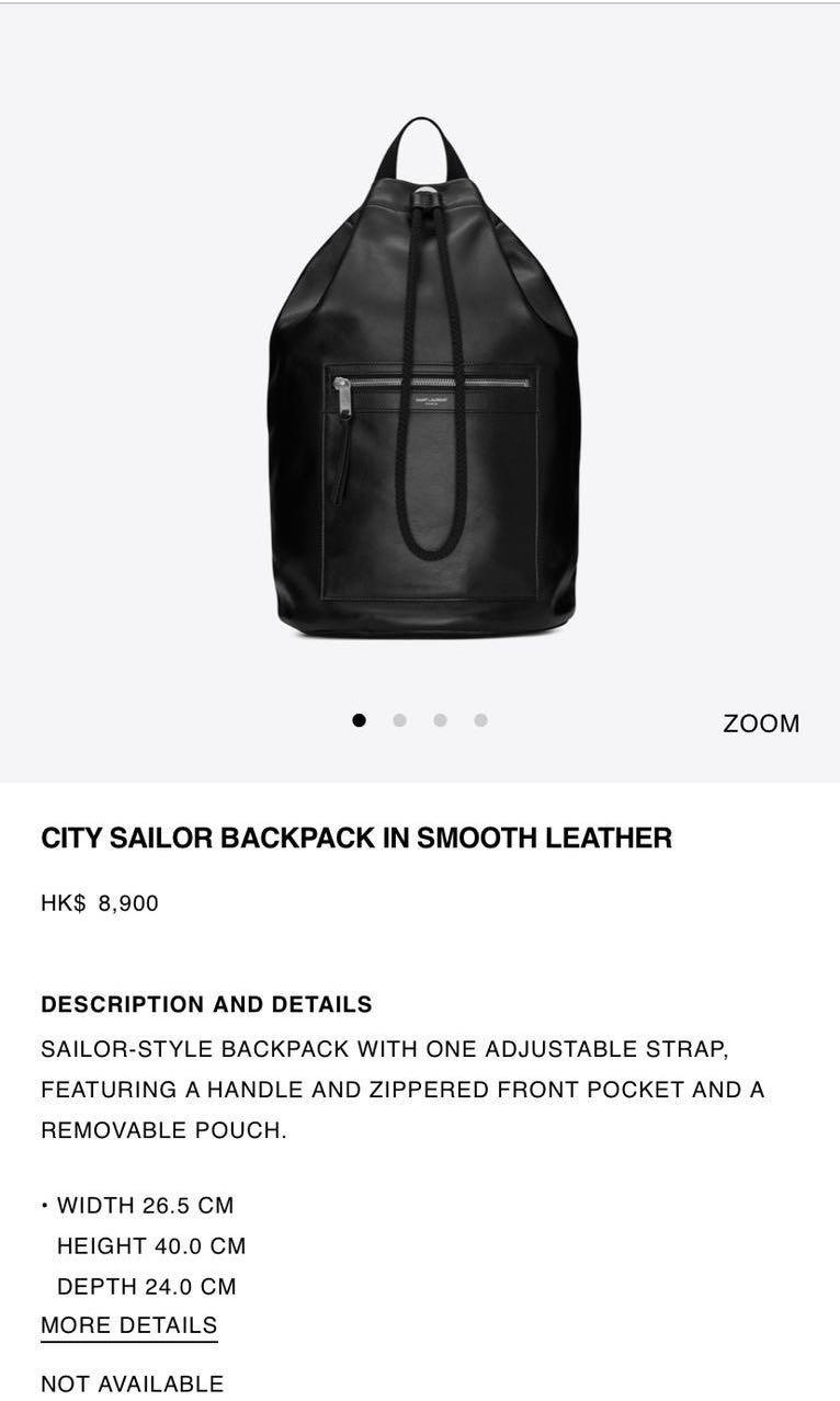 Ysl city sailor discount backpack