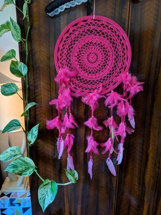 Hot pink dream catcher